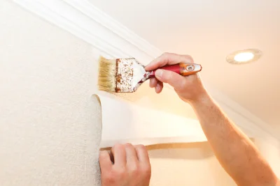 Pose de papier peint à Hautvillers-Ouville — revêtements muraux et toiles de verre